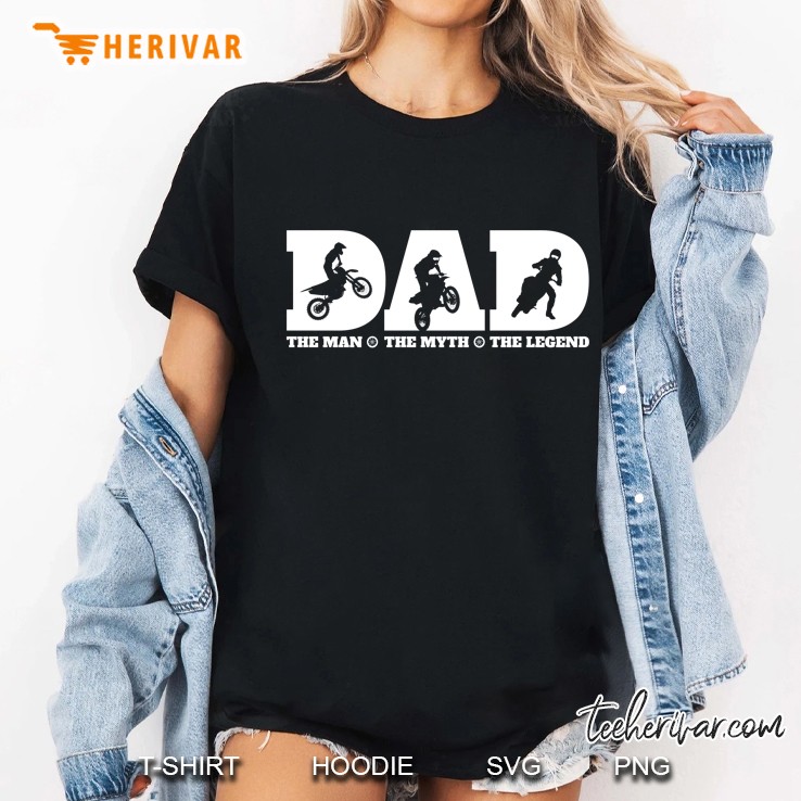 Dirt Bike Dad Gifts, Dirt Bike Dad Fathers Day Ladies Tee