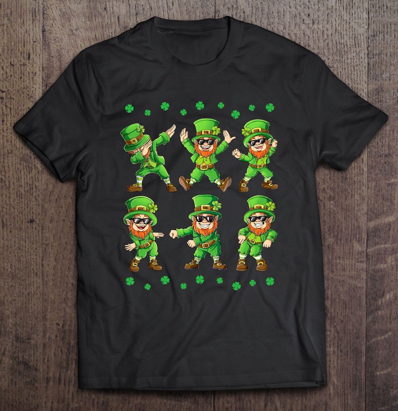 Dancing Leprechauns St Patricks Day Funny Boys Girls Kids T-Shirt