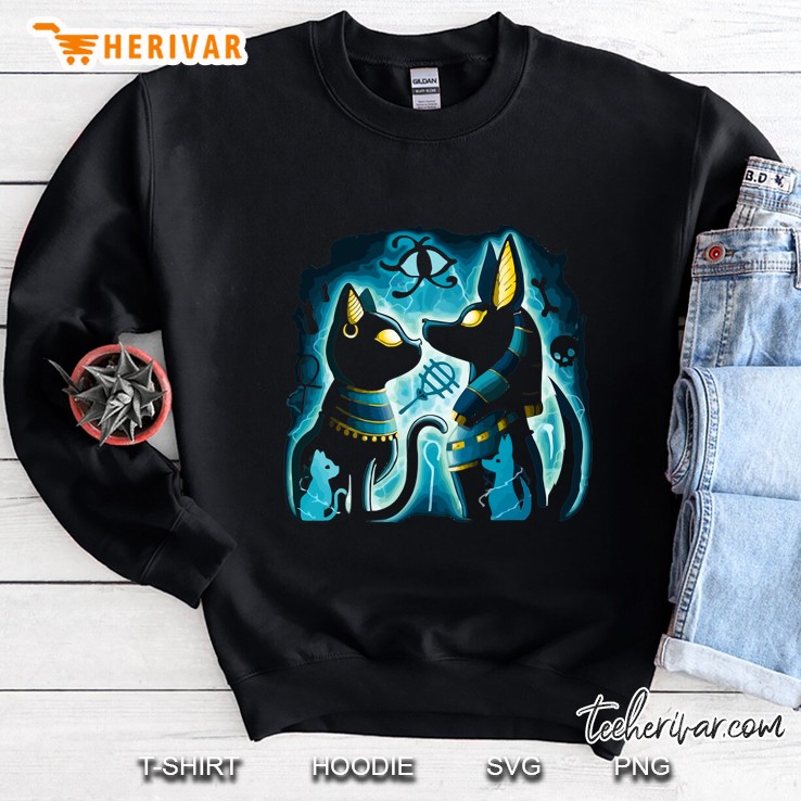 Anubis And Bastet Ancient Egyptian God Of The Afterlife Sweatshirt