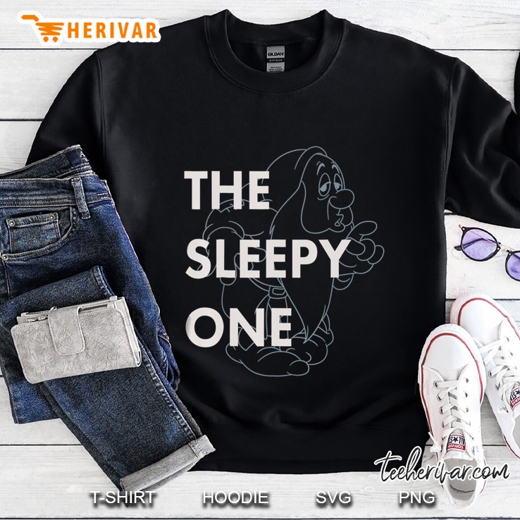 Snow White The Sleepy One Outlined Graphic Sweatshirt