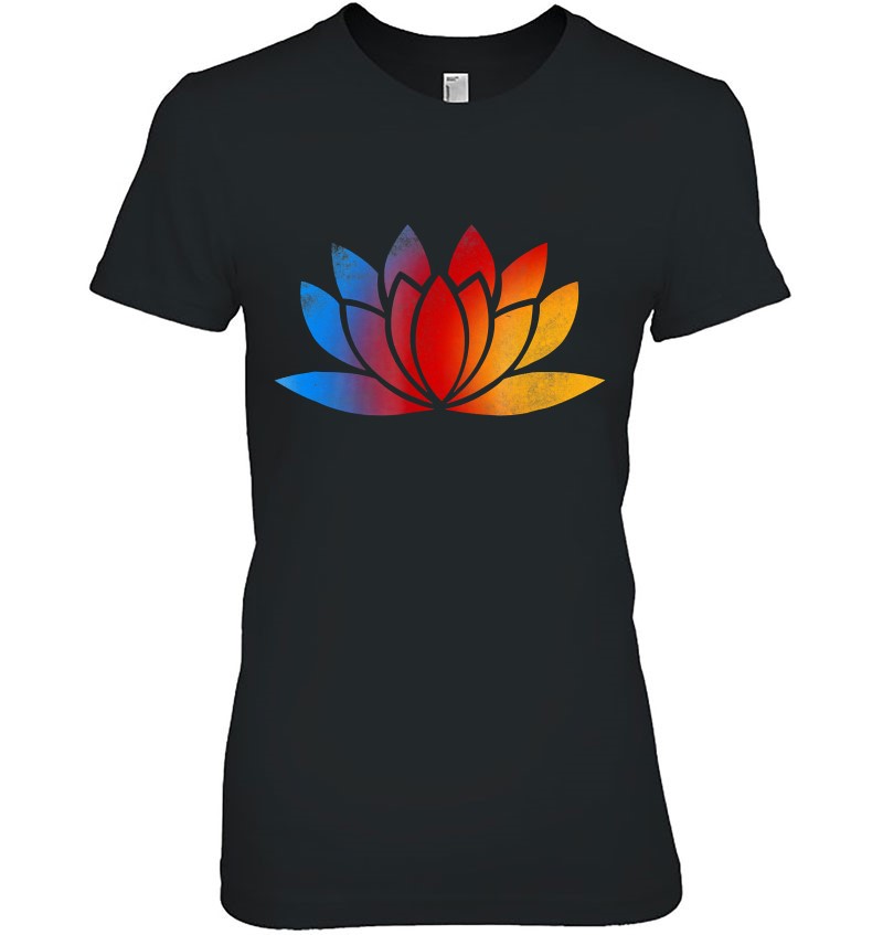 Love Yoga Tee Shirt Lotus Flower Mediation Pose Buddha