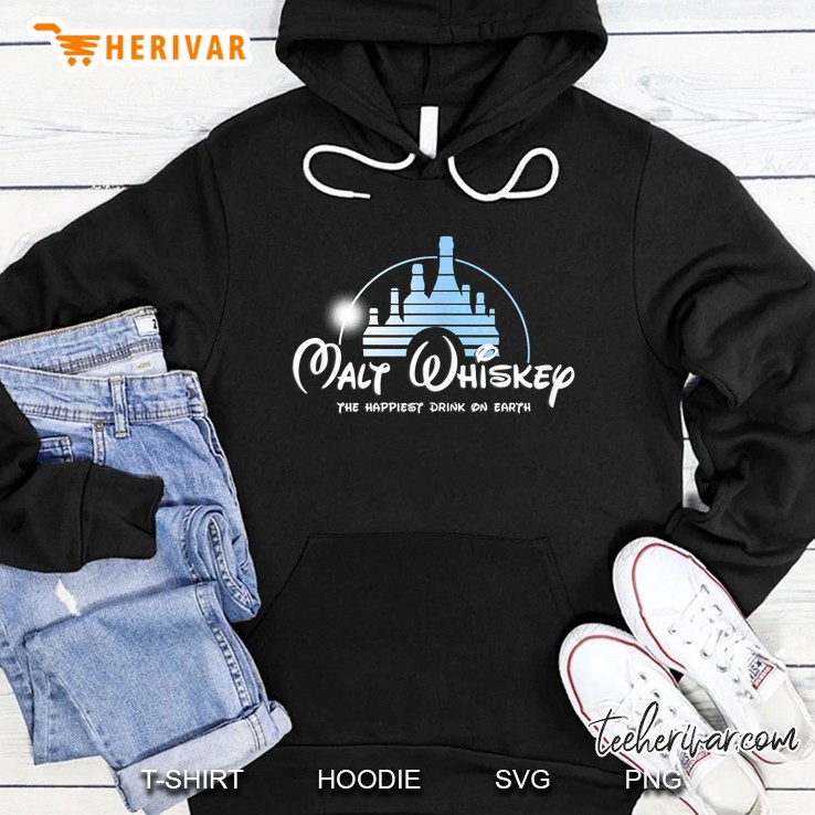 Malt Whiskey The Happiest Drink On Earth Hoodie