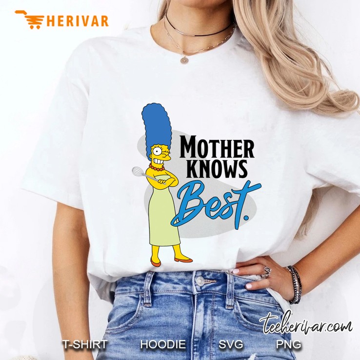 The Simpsons Marge Mother Knows Best Ladies Tee