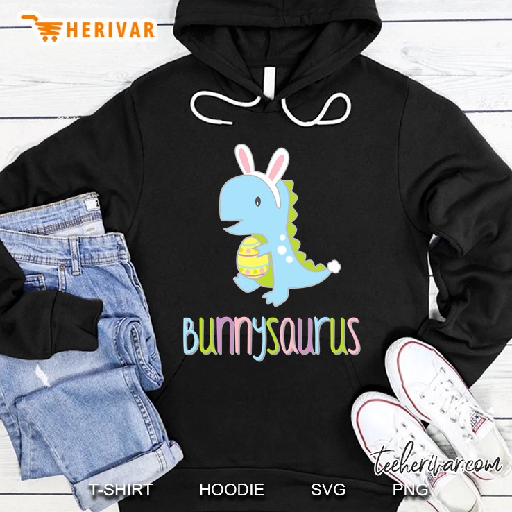 Bunnysaurus Shirt, Kids Cute Dinosaur Easter Bunny Gift Hoodie