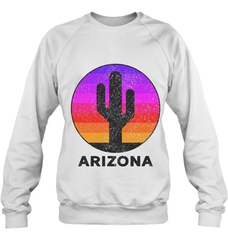 Retro Style Arizona Saguaro Cactus Sweatshirt