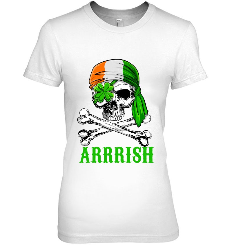 Irish Clover Skull St Patrick/'s Day Sweatshirt