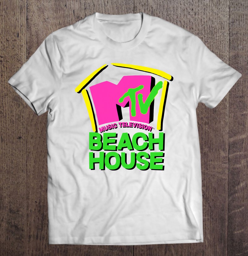 Beach House Mtv Logo Cut Up Tie Dye Shirt