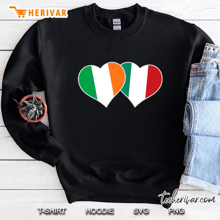 Irish Italian Half Irish Half Italian Flag Ireland Italy Sweatshirt