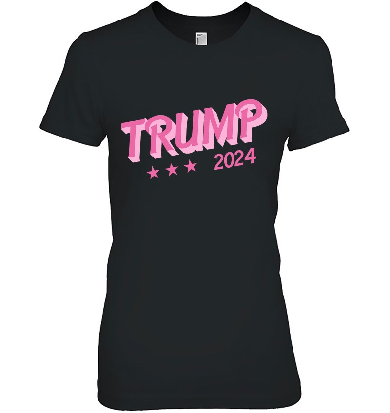 Trump 2024 - Funny Donald Trump Pink Bubble Letters