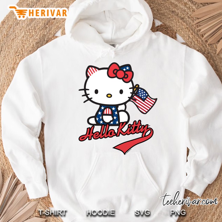 Hello Kitty American Flag Hoodie