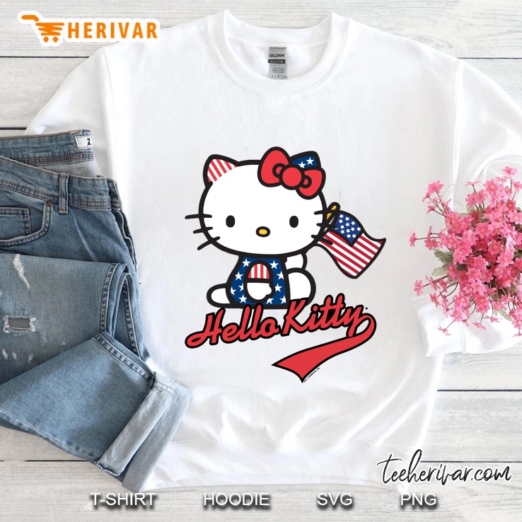 Hello Kitty American Flag Sweatshirt