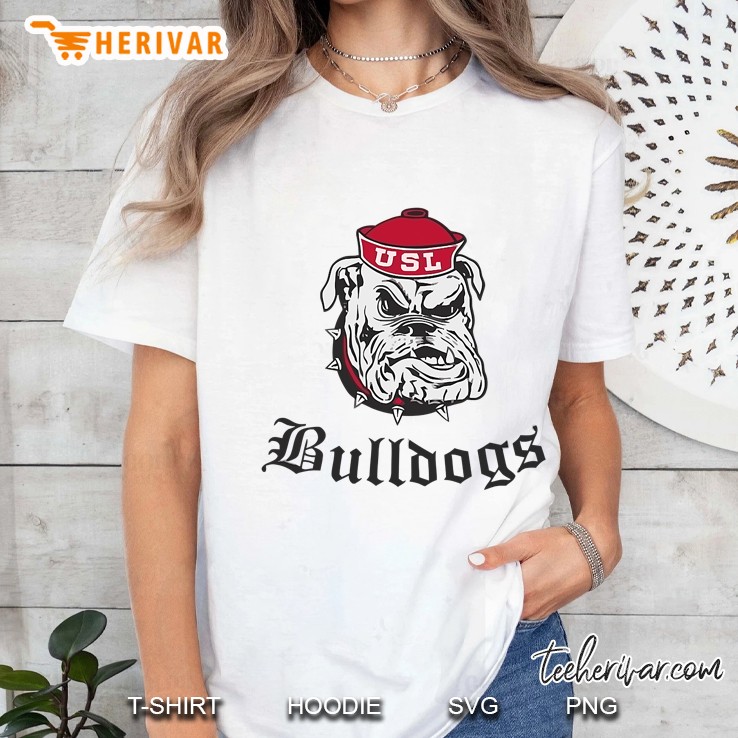 Old School Usl Bulldogs Ladies Tee