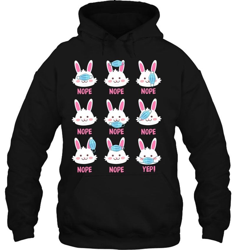 Easter Day 2021 Peeps Wearing Mask Wrong Funny Easter Gifts Hoodie