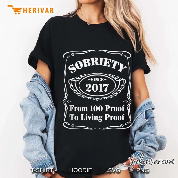 4 Years Of Sobriety, Recovery, Clean And Sober Since 2017 Ver2 Ladies Tee