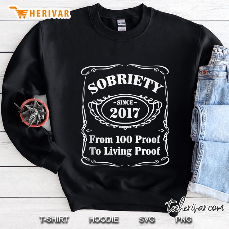 4 Years Of Sobriety, Recovery, Clean And Sober Since 2017 Ver2 Sweatshirt