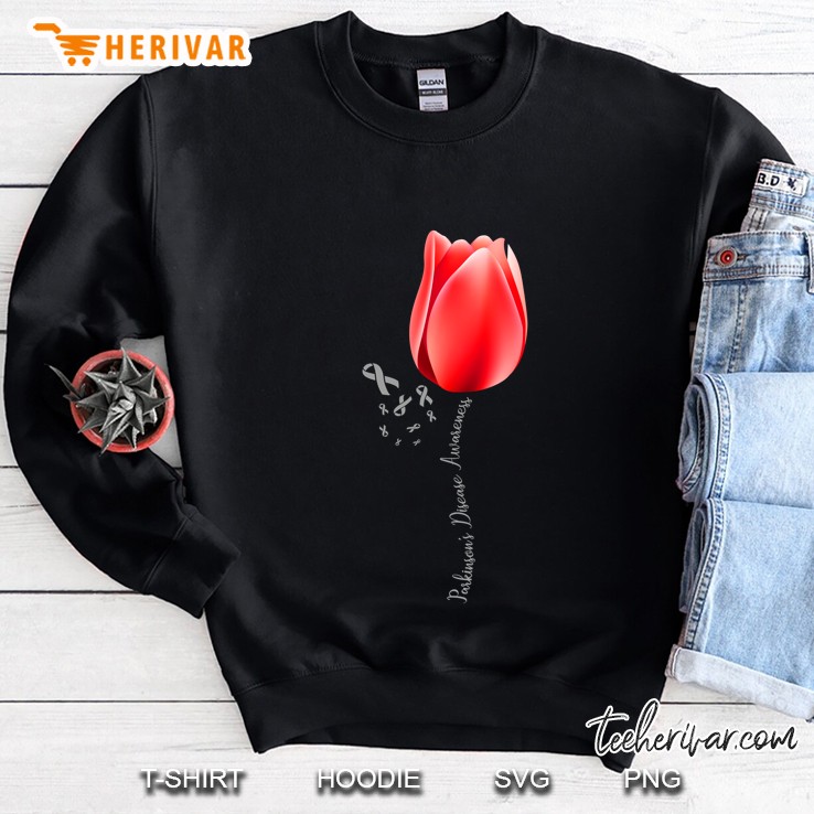 Parkinson Disease Awareness Tulip April Month Pretty Tee Sweatshirt
