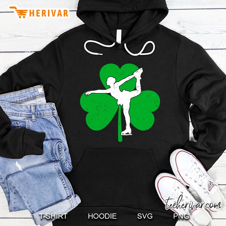 Skater Girl Shamrock Irish Ice Skating St. Patrick