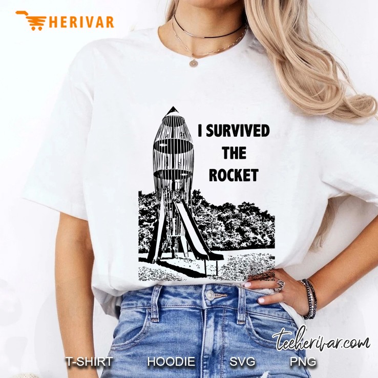 I Survived The Rocket Vintage The Rocket Slide Ladies Tee