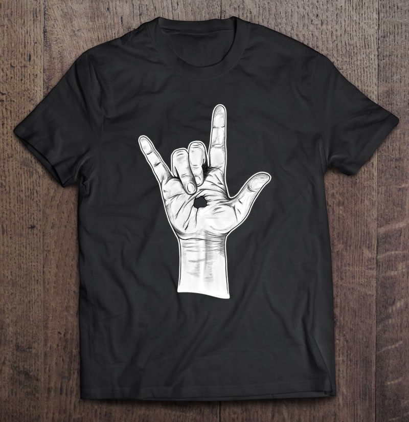 I Love You Asl Hand Sign - Hand Drawn Novelty Jesus T-Shirts, Hoodies ...