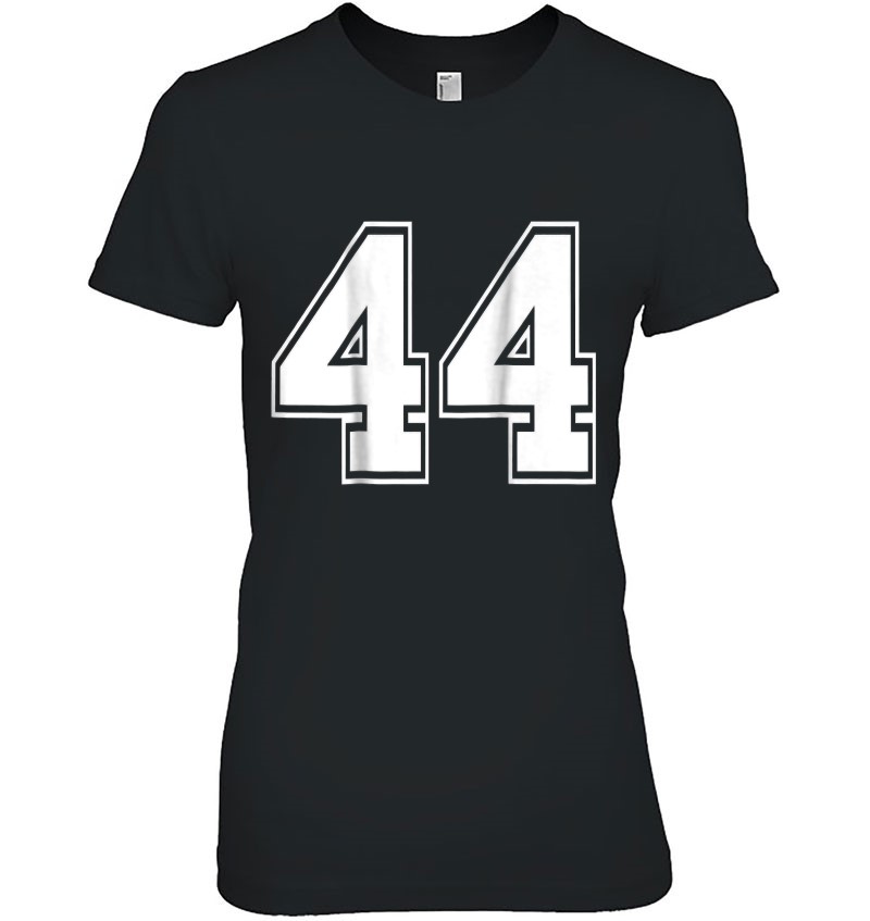 Number 44 Football Baseball Soccer Jersey Uniform T Shirt