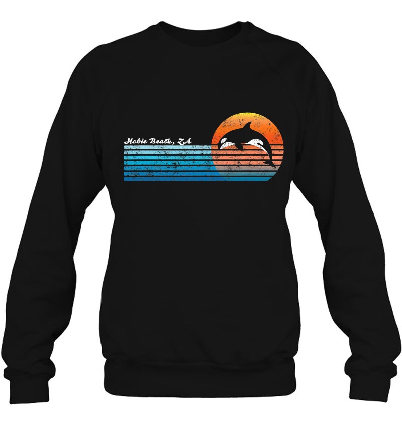 Vintage Hobie Beach S/üdafrika Retro 80er Jahre Orka Sunset Sweatshirt