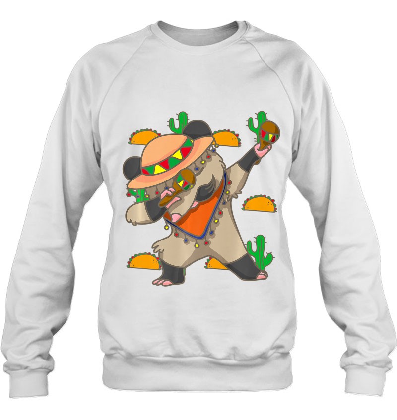 Possum Dabbing With Sombrero & Tacos Funny Sweatshirt