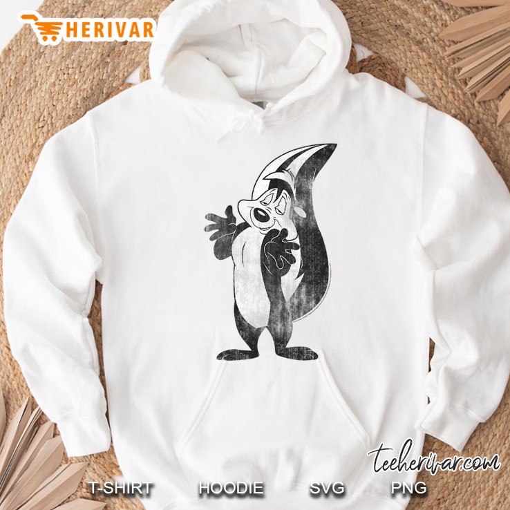 Looney Tunes Pepe Le Pew Retro Portrait Hoodie