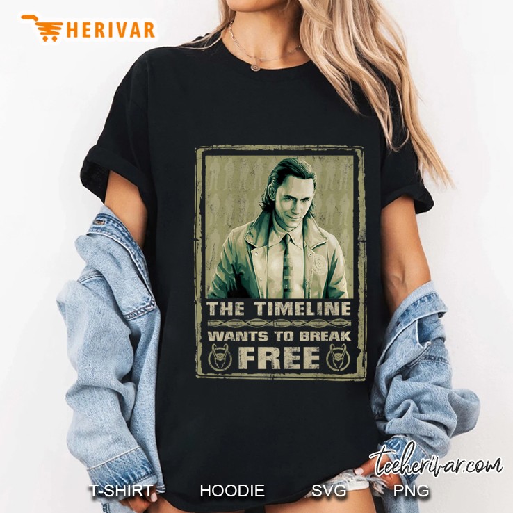 Marvel Loki The Timeline Wants To Break Free Poster Ladies Tee