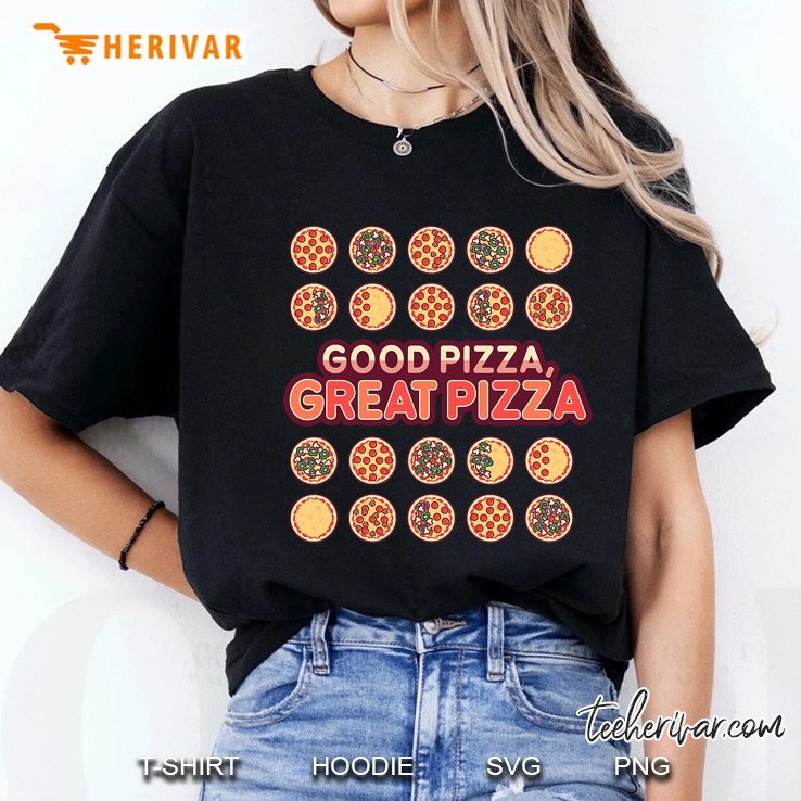 Good Pizza Great Pizza Toppings Ladies Tee
