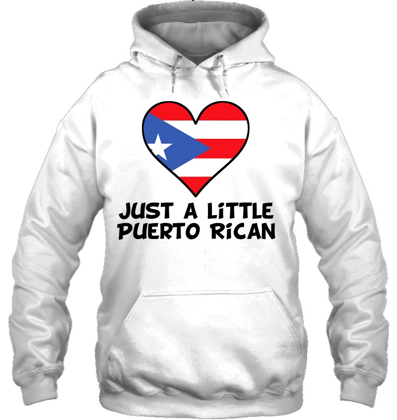 Just A Little Puerto Rican Flag Heart Funny Puerto Rico