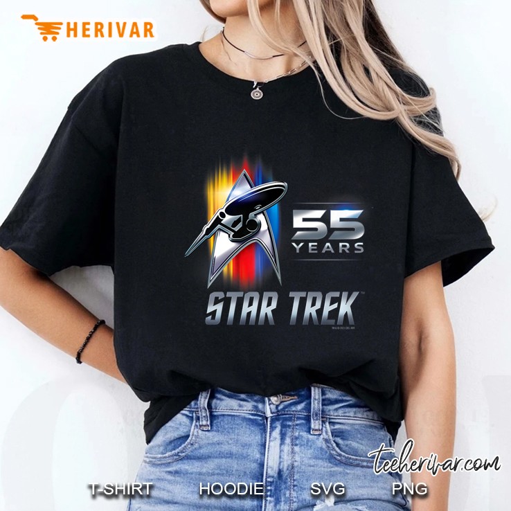 Star Trek 55Th Anniversary Premium Ladies Tee