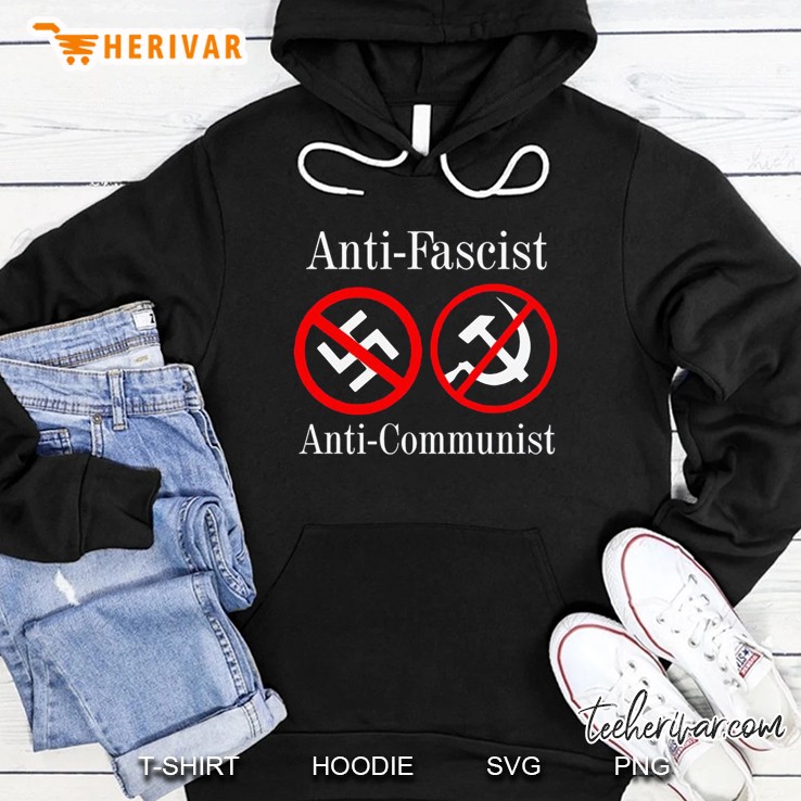 Anti-Fascist Anti-Communist Nazi Germany Flag Hammer And Sickle Hoodie