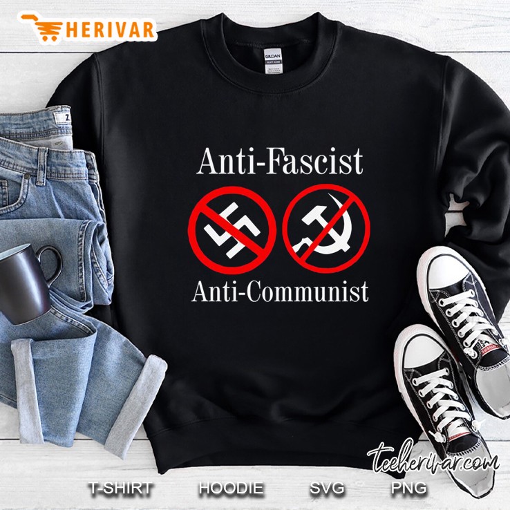 Anti-Fascist Anti-Communist Nazi Germany Flag Hammer And Sickle Sweatshirt