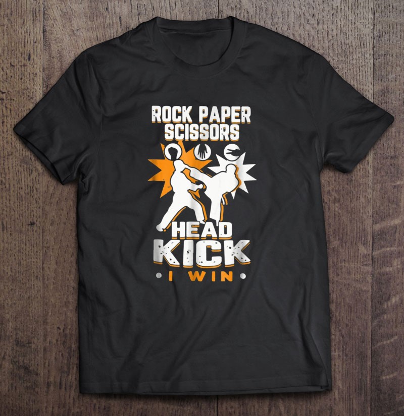 KIDS Karate Rock Paper Martial Arts T Shirt 