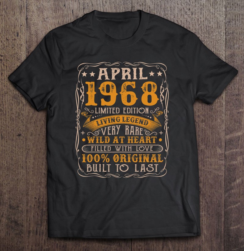 53 Years Old Birthday Legend August 1968 53rd Birthday Men T-Shirt