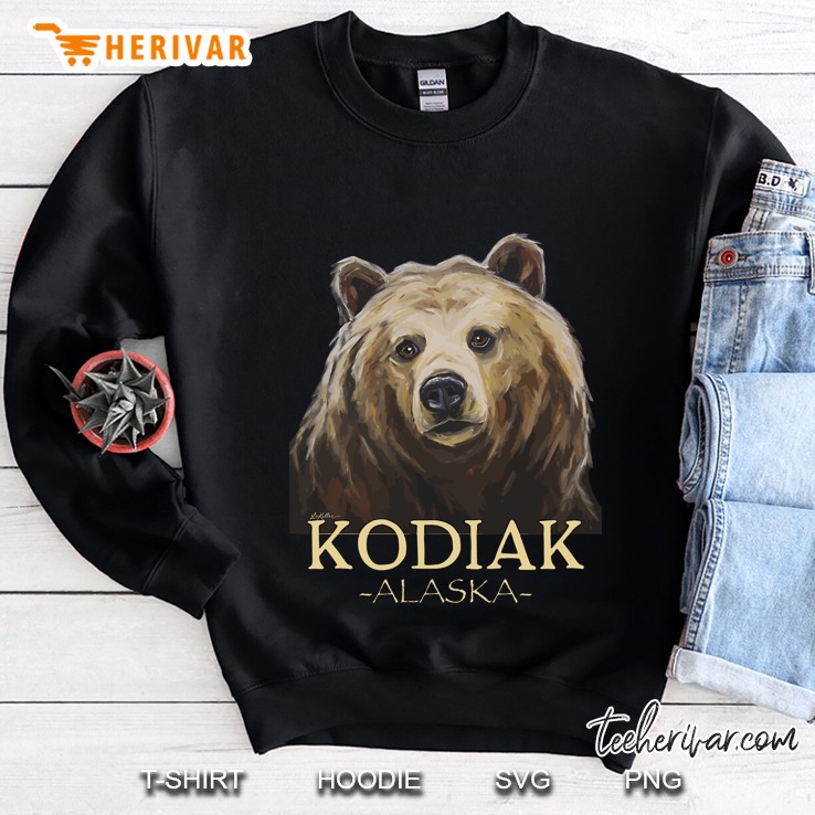 Kodiak Alaska Shirt, Grizzly Bear Kodiak Alaska Sweatshirt