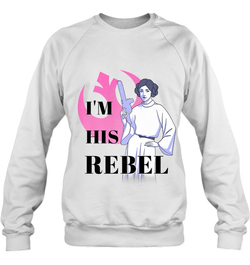 Star Wars Valentines I'm His Rebel Princess Leia Premium Tee
