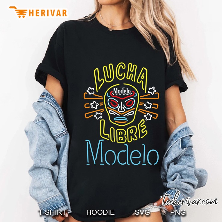 Lucha Libre Modelo Neon Ladies Tee