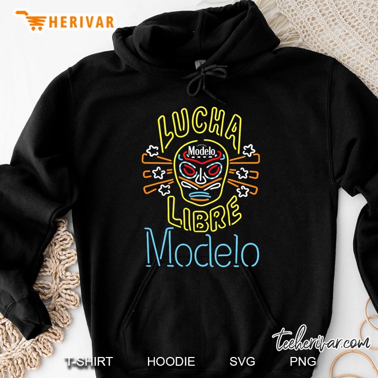 Lucha Libre Modelo Neon Hoodie