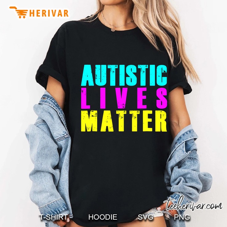 Cool Autistic Lives Matter Autism Awareness Ladies Tee