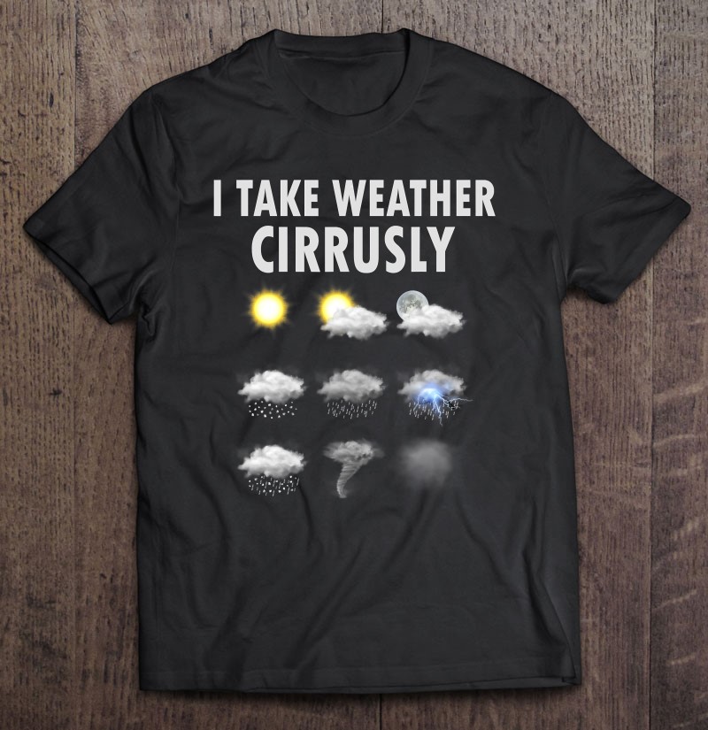 Multicolor 18x18 Funny Meteorology Gifts I Take Weather Cirrusly Shirt Throw Pillow