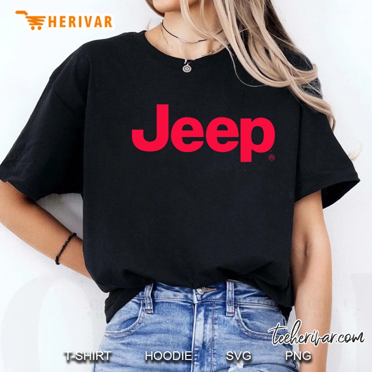 Jeep Holiday Red Logo Ladies Tee
