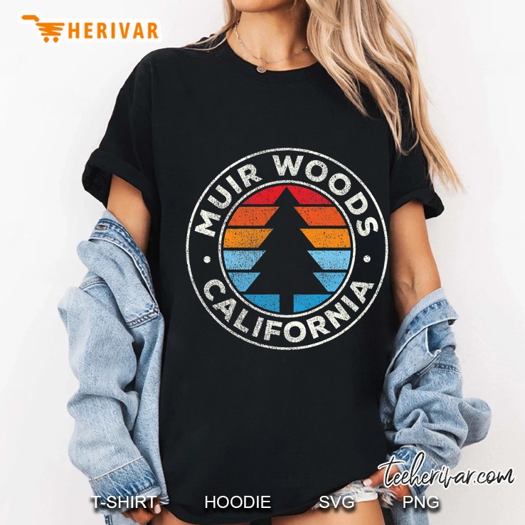 Muir Woods California Vintage Graphic Retro 70S Ladies Tee