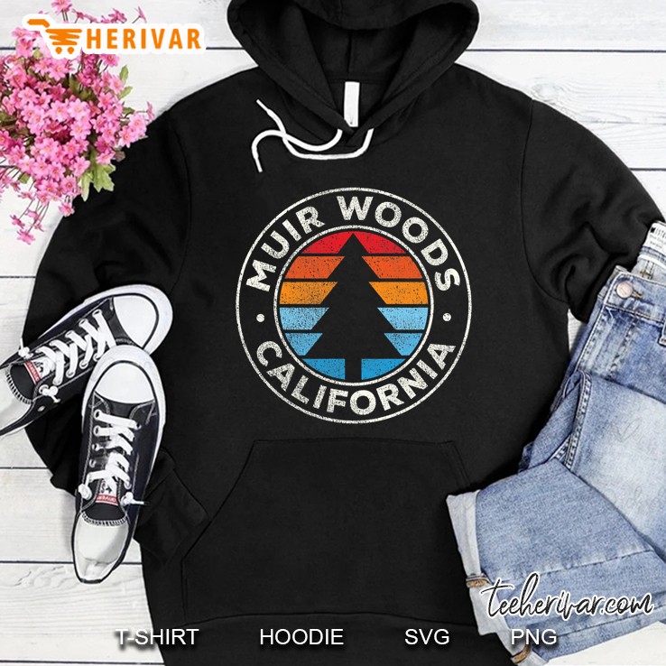 Muir Woods California Vintage Graphic Retro 70S Hoodie