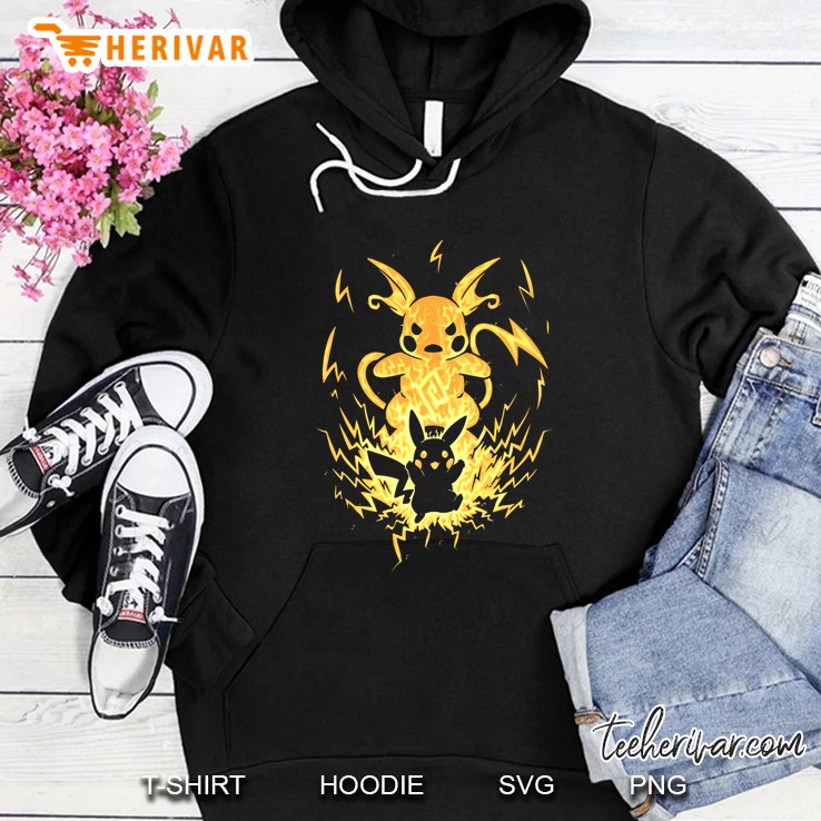 Pokémon Pikachu Demon Lightning Bolt Silhouette Hoodie