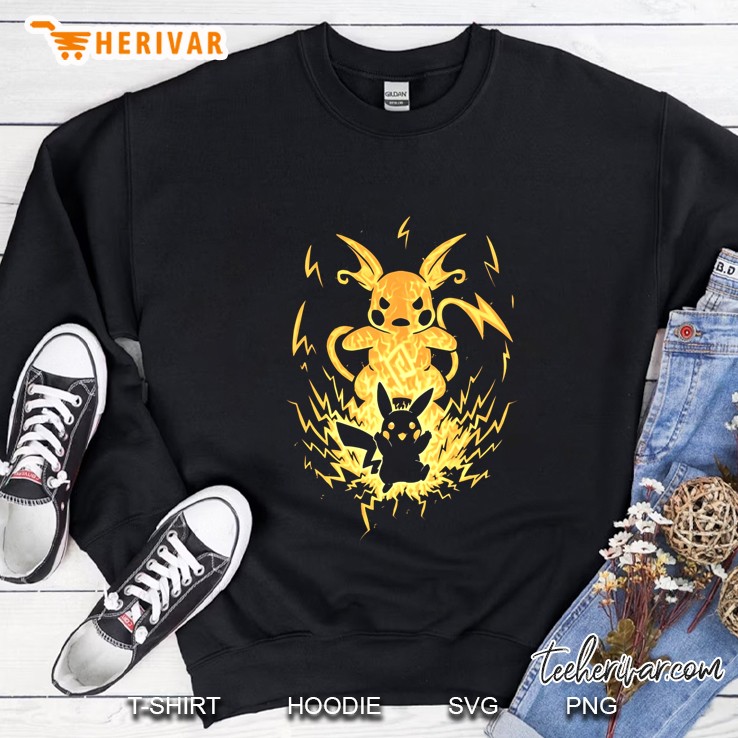 Pokémon Pikachu Demon Lightning Bolt Silhouette Sweatshirt
