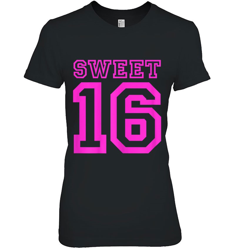 Sweet 16 Birthday Party Teen Girls Football Jersey Graphic Pullover Hoodie