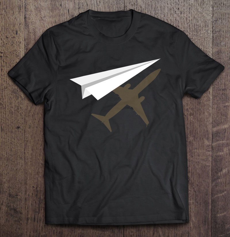 Flying Paper Airplane Silhouette Cool Paper Plane Pilot