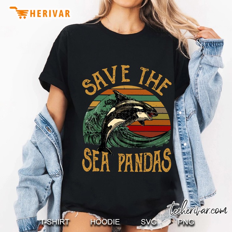 Rescue Killer Whale Orcas Save The Sea Pandas Marine Biology Ladies Tee