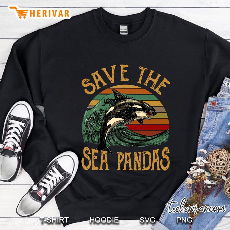 Rescue Killer Whale Orcas Save The Sea Pandas Marine Biology Sweatshirt
